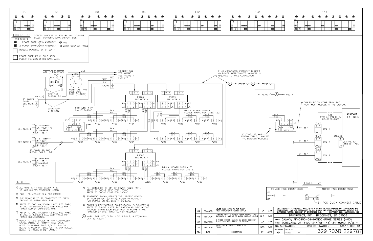 Daktronics Galaxy AF-3400 34 mm Monochrome/RGB User Manual | Page 83 / 105