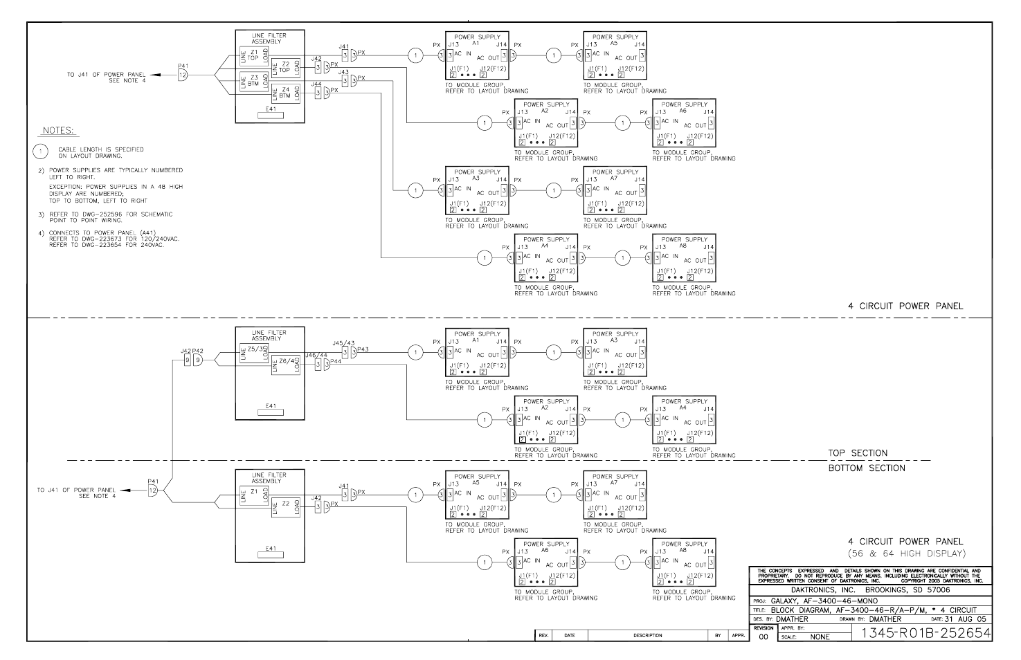 Daktronics Galaxy 46 mm Outdoor Series AF-3400 User Manual | Page 67 / 93