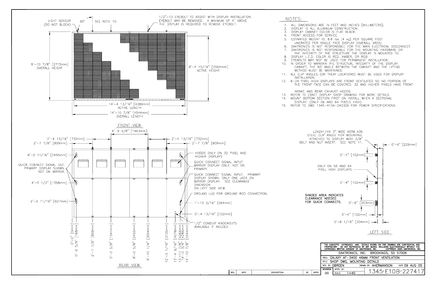 Daktronics Galaxy 46 mm Outdoor Series AF-3400 User Manual | Page 84 / 93