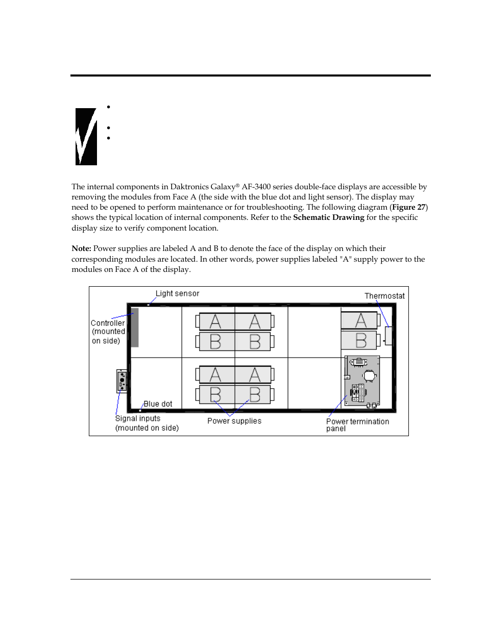 Daktronics Galaxy AF-3400 20 mm Monochrome/RGB Double-face Displays User Manual | Page 35 / 59