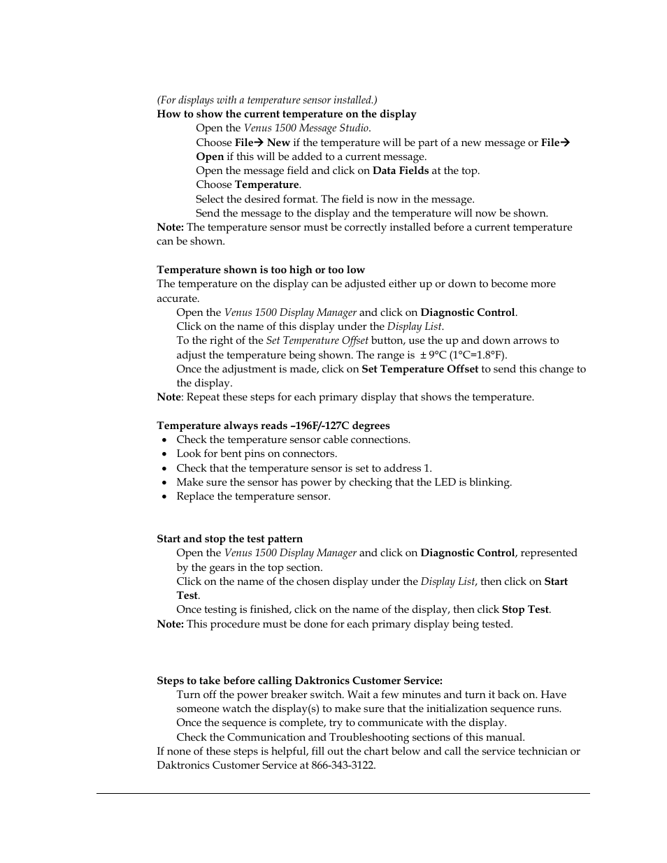 Daktronics Galaxy AF-3400 20 mm Monochrome/RGB Double-face Displays User Manual | Page 43 / 59