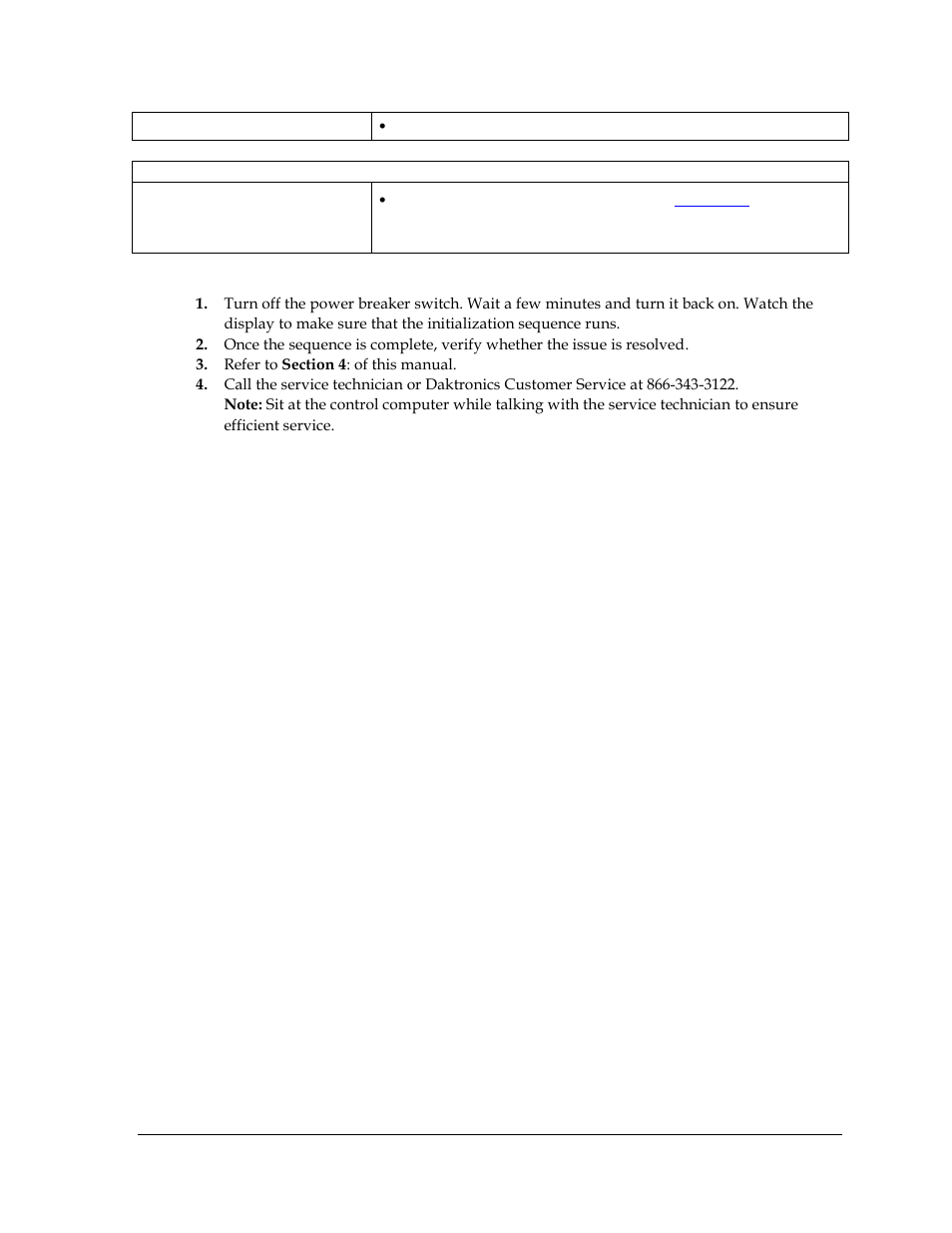 Before calling for help | Daktronics Galaxy AF-3500 Series 46 mm User Manual | Page 33 / 55