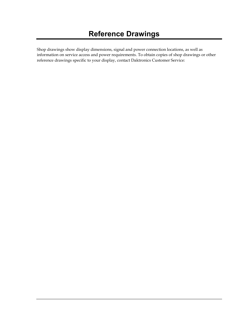 Appendix a: reference drawings, Appendix a, Reference drawings | Daktronics Galaxy AF-3500 Series 46 mm User Manual | Page 47 / 55