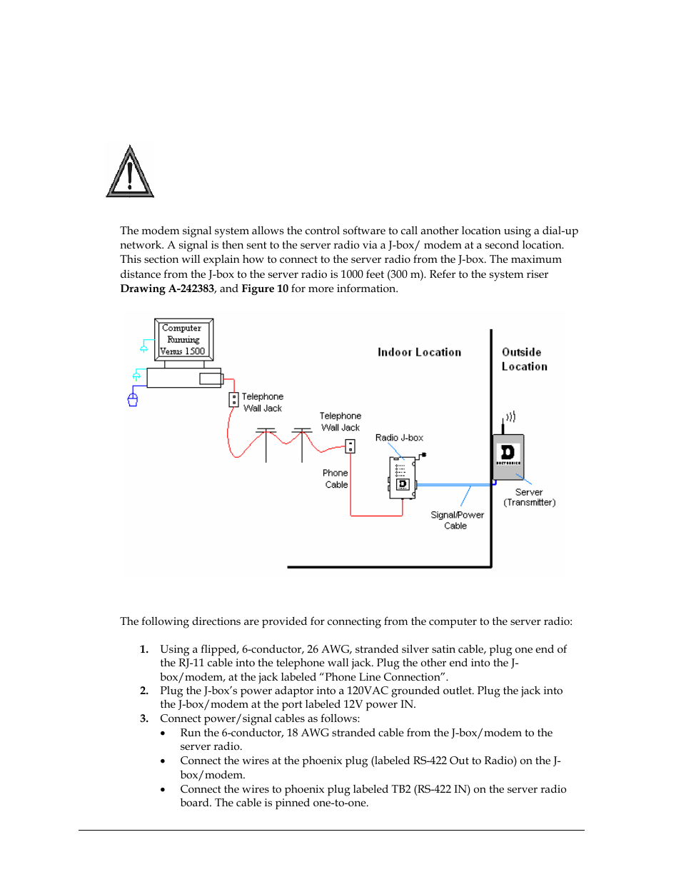 Server installation via modem | Daktronics Venus 1500 Radio – Gen 2 User Manual | Page 14 / 45