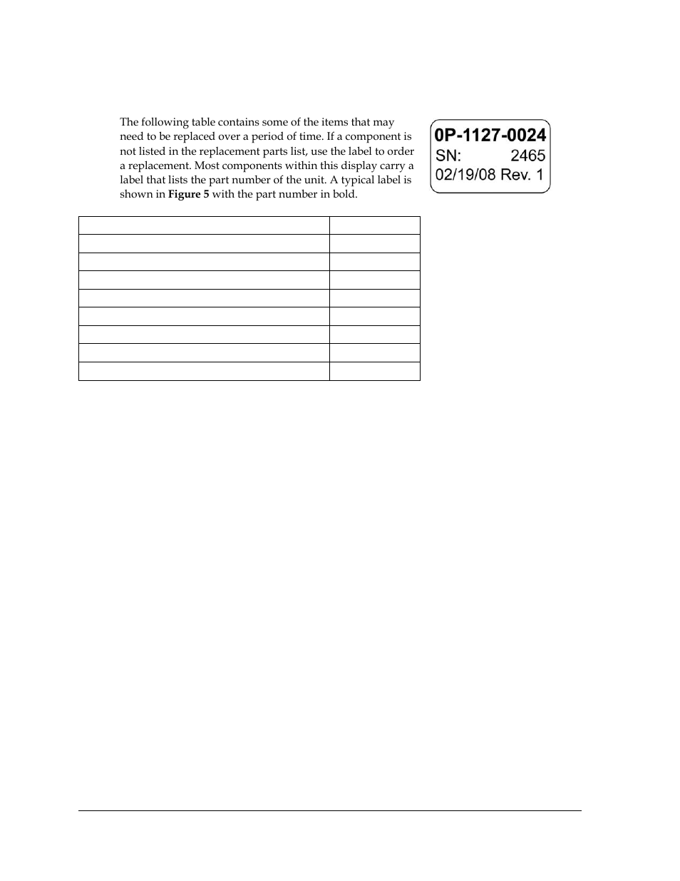 2 replacement parts list, Replacement parts list | Daktronics WiFi Communication User Manual | Page 12 / 13