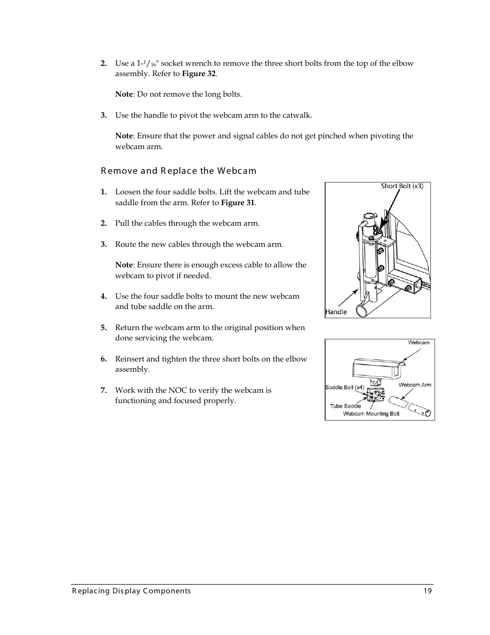 Remove and replace the webcam | Daktronics 4000 Series Digital Billboard User Manual | Page 25 / 43