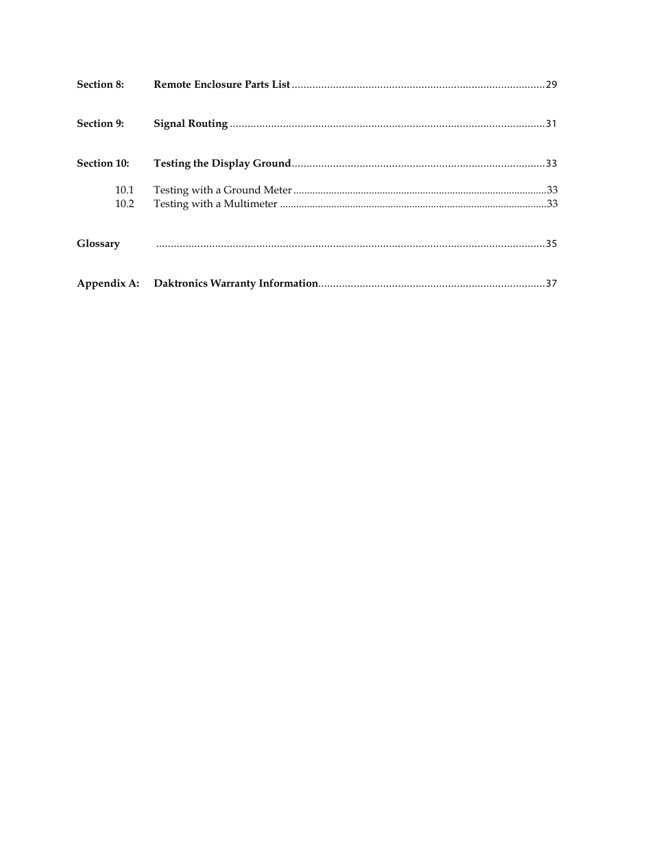 Daktronics 4000 Series Digital Billboard User Manual | Page 6 / 43