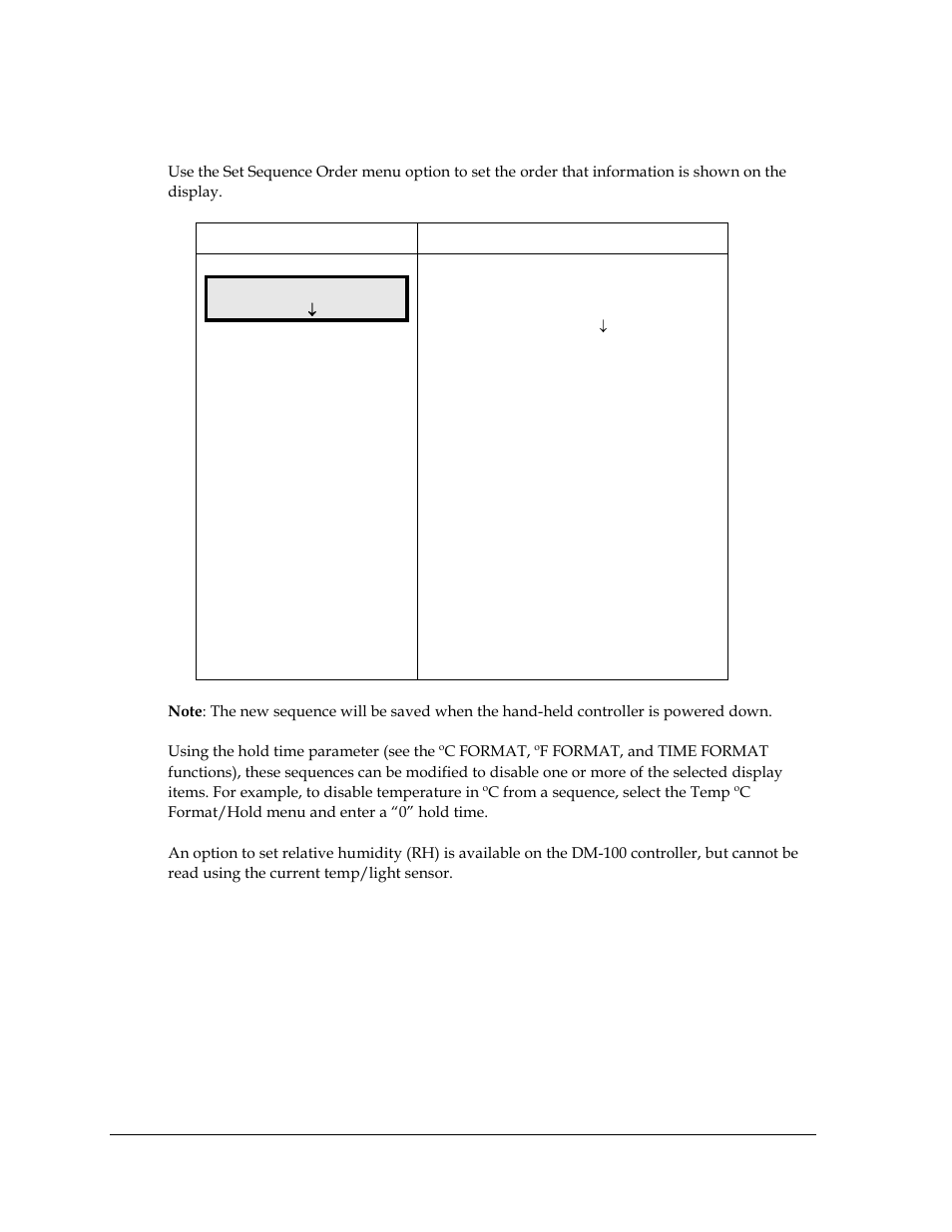 Sequence order | Daktronics DataTime Outdoor LED Time & Temperature Displays User Manual | Page 40 / 53