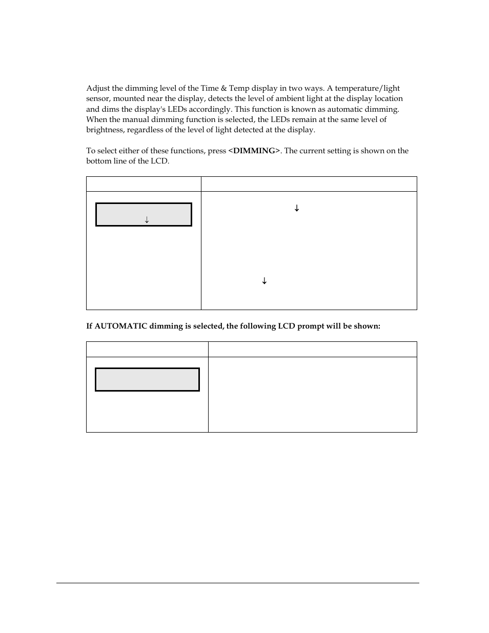 Dimming | Daktronics DataTime Outdoor LED Time & Temperature Displays User Manual | Page 42 / 53