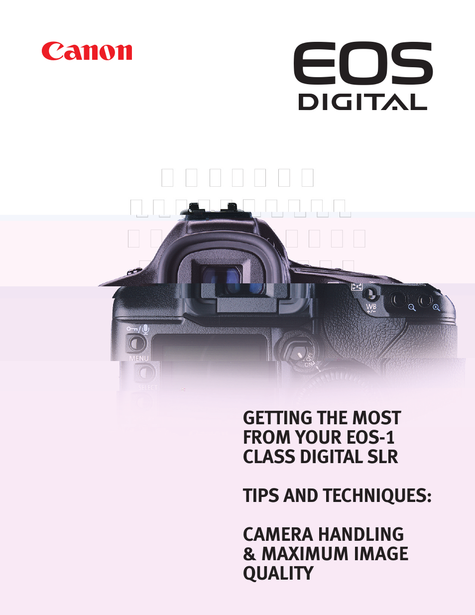 Canon EOS-1 User Manual | 35 pages