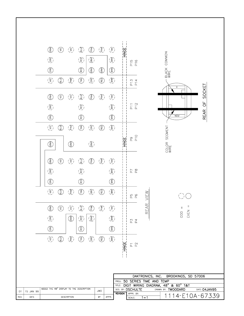 Daktronics Data Time Series 50 Time & Temperature Displays User Manual | Page 60 / 80