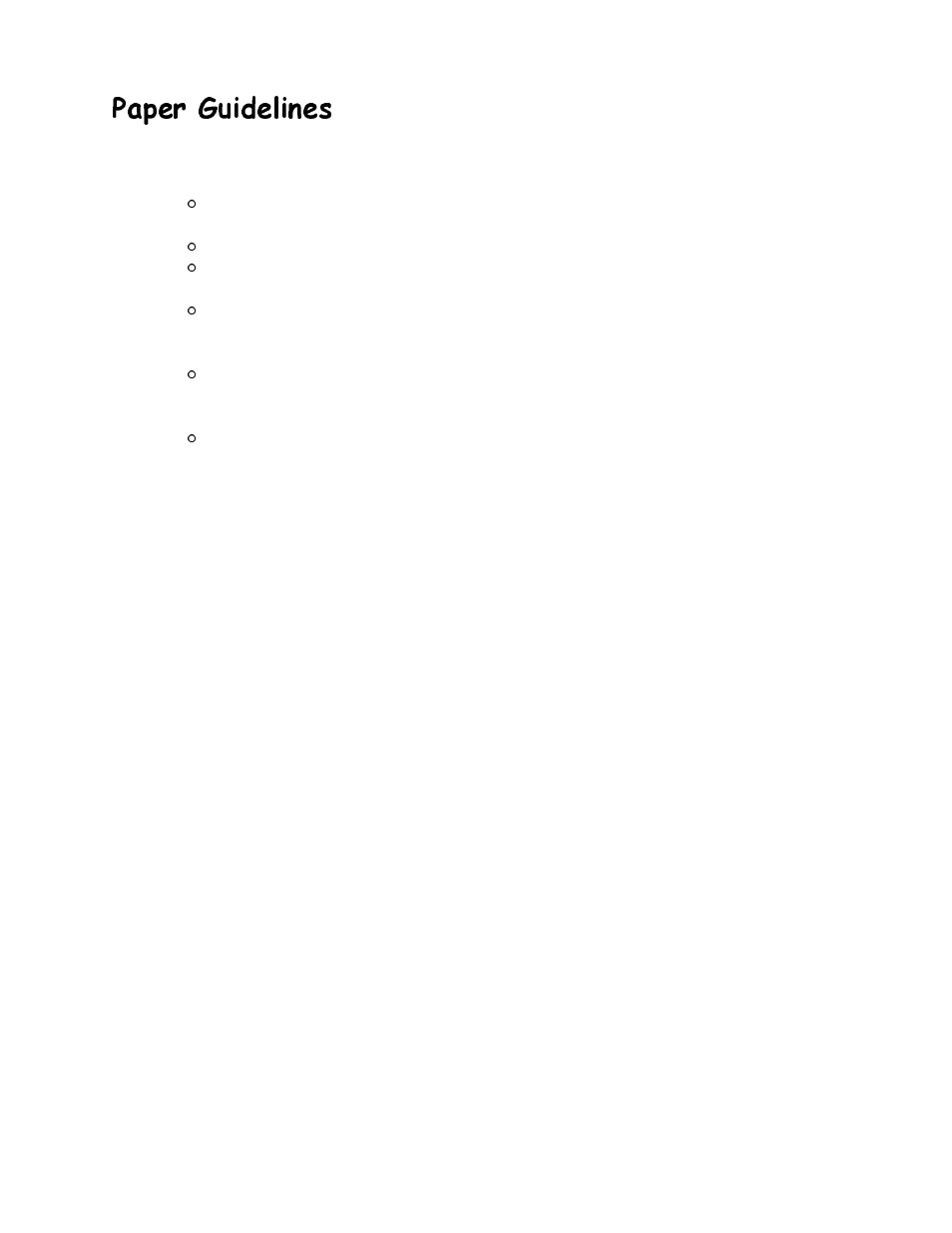 Paper guidelines, 3dshu *xlgholqhv | Canon BJC-4200 User Manual | Page 27 / 82