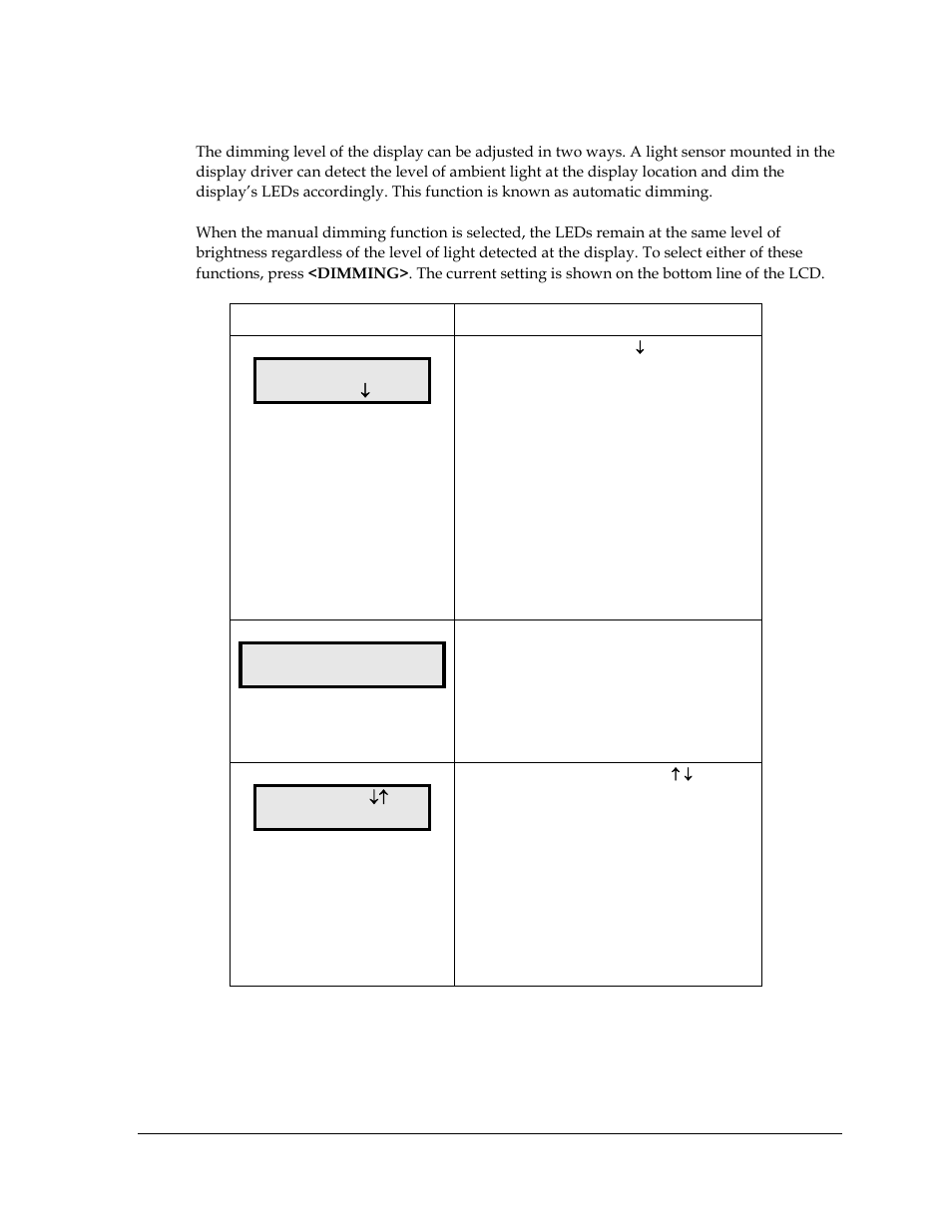 Dimming | Daktronics Fuelight FL-2109 Series Petroleum Price Displays User Manual | Page 21 / 41