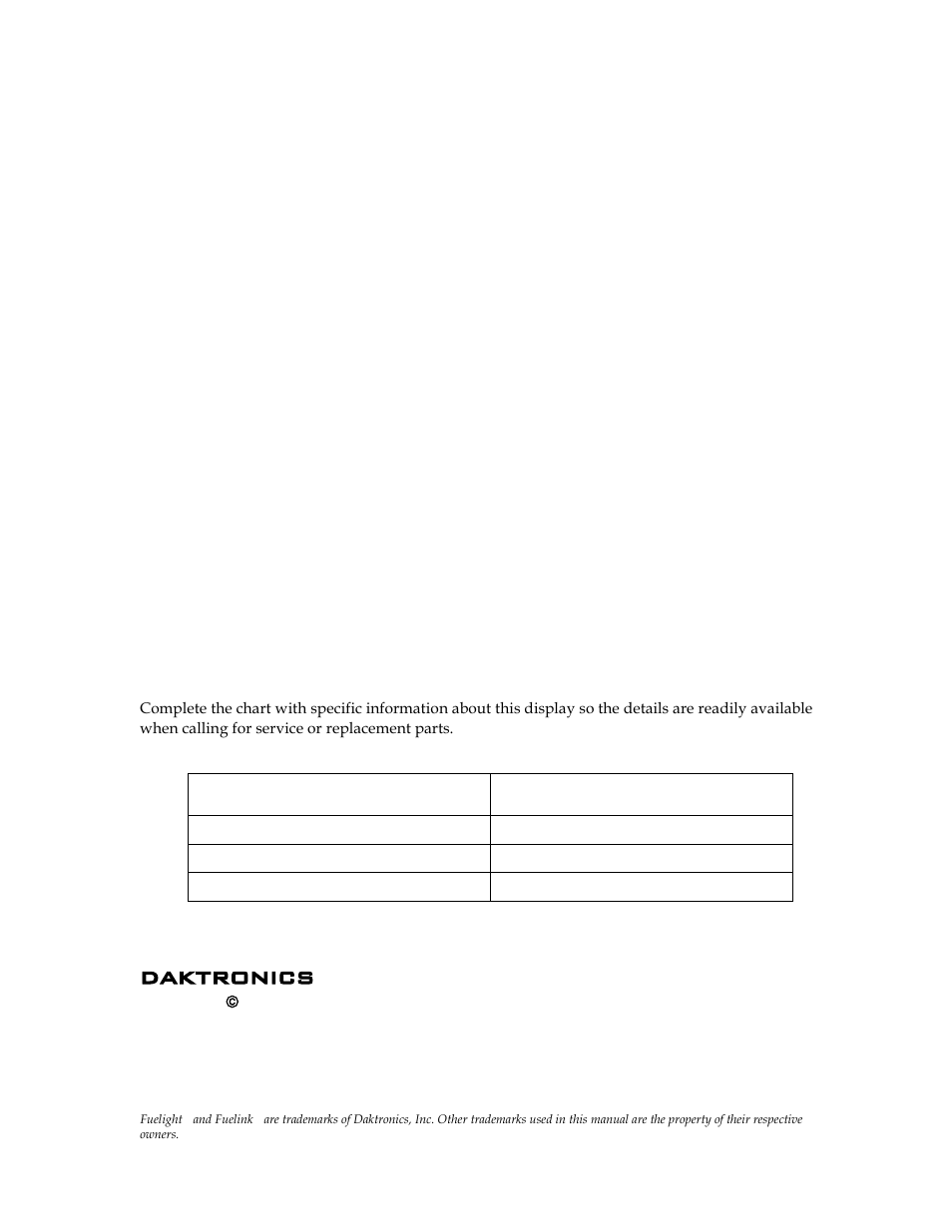 Daktronics | Daktronics Fuelight FL-2109 Series Petroleum Price Displays User Manual | Page 3 / 41