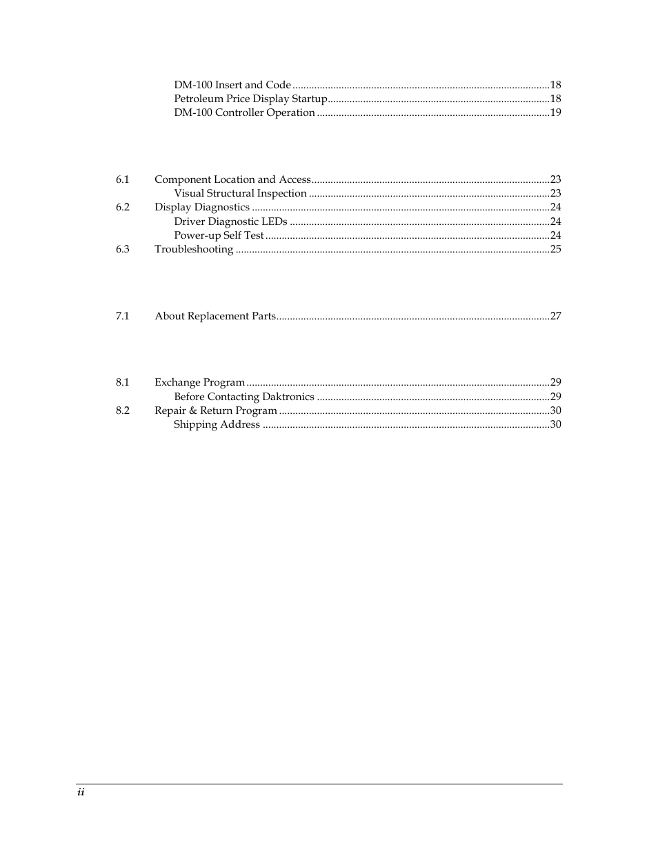 Daktronics Fuelight FL-2109 Series Petroleum Price Displays User Manual | Page 6 / 41