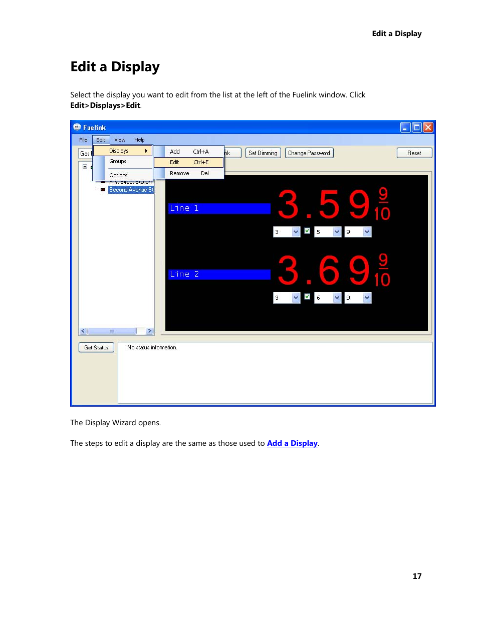 Edit a display | Daktronics Fuelink User Manual | Page 23 / 45