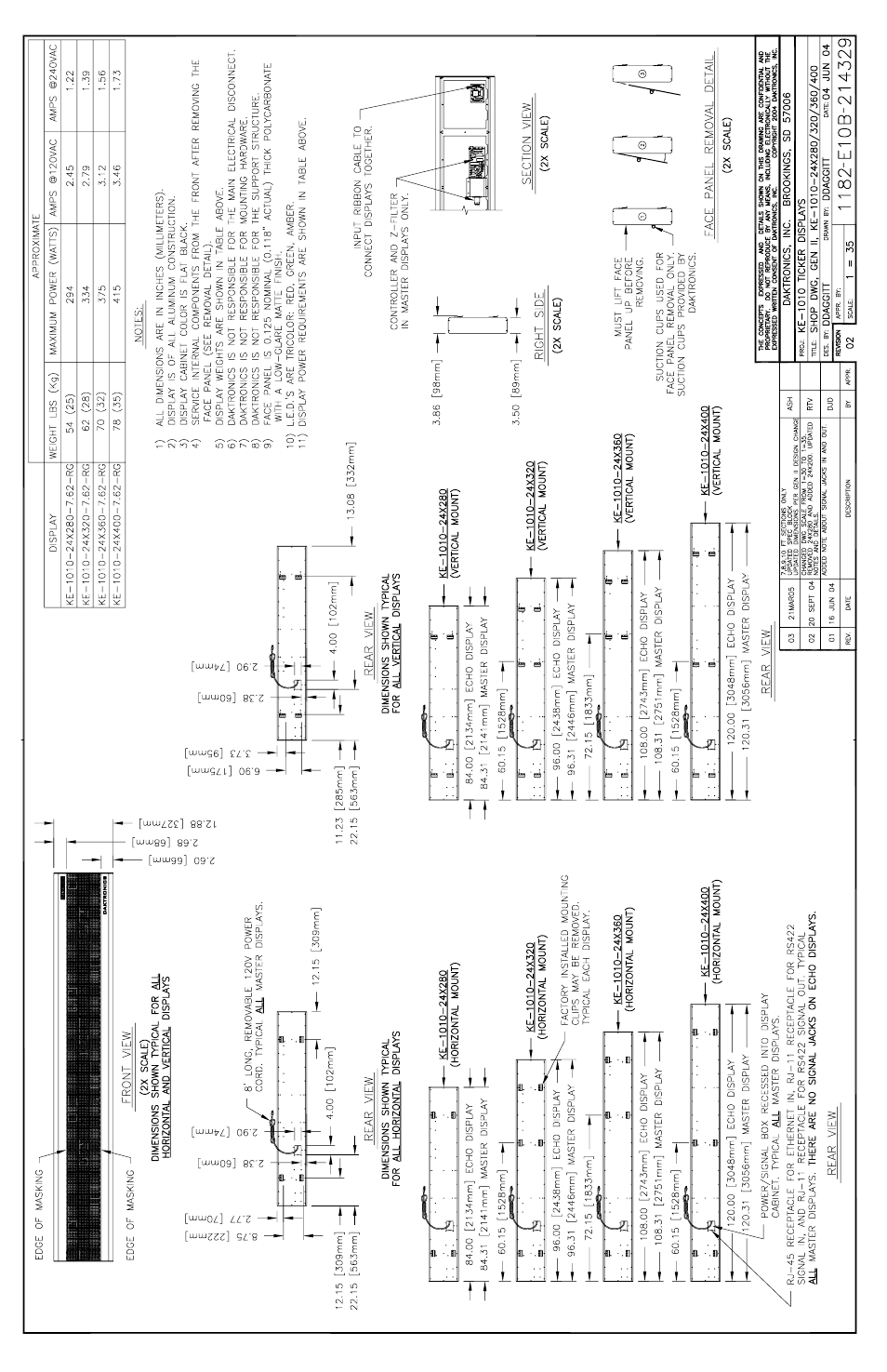 Daktronics KE-1010-7.6-RG User Manual | Page 56 / 61
