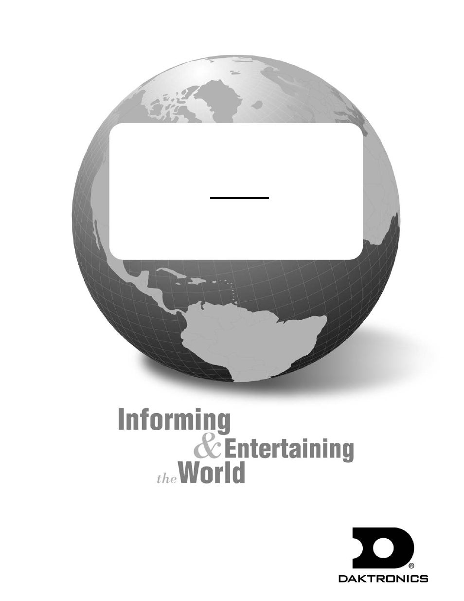 Datamaster, Outdoor led gasoline price displays, Installation and operation manual | Daktronics DF-1020 User Manual | Page 3 / 100