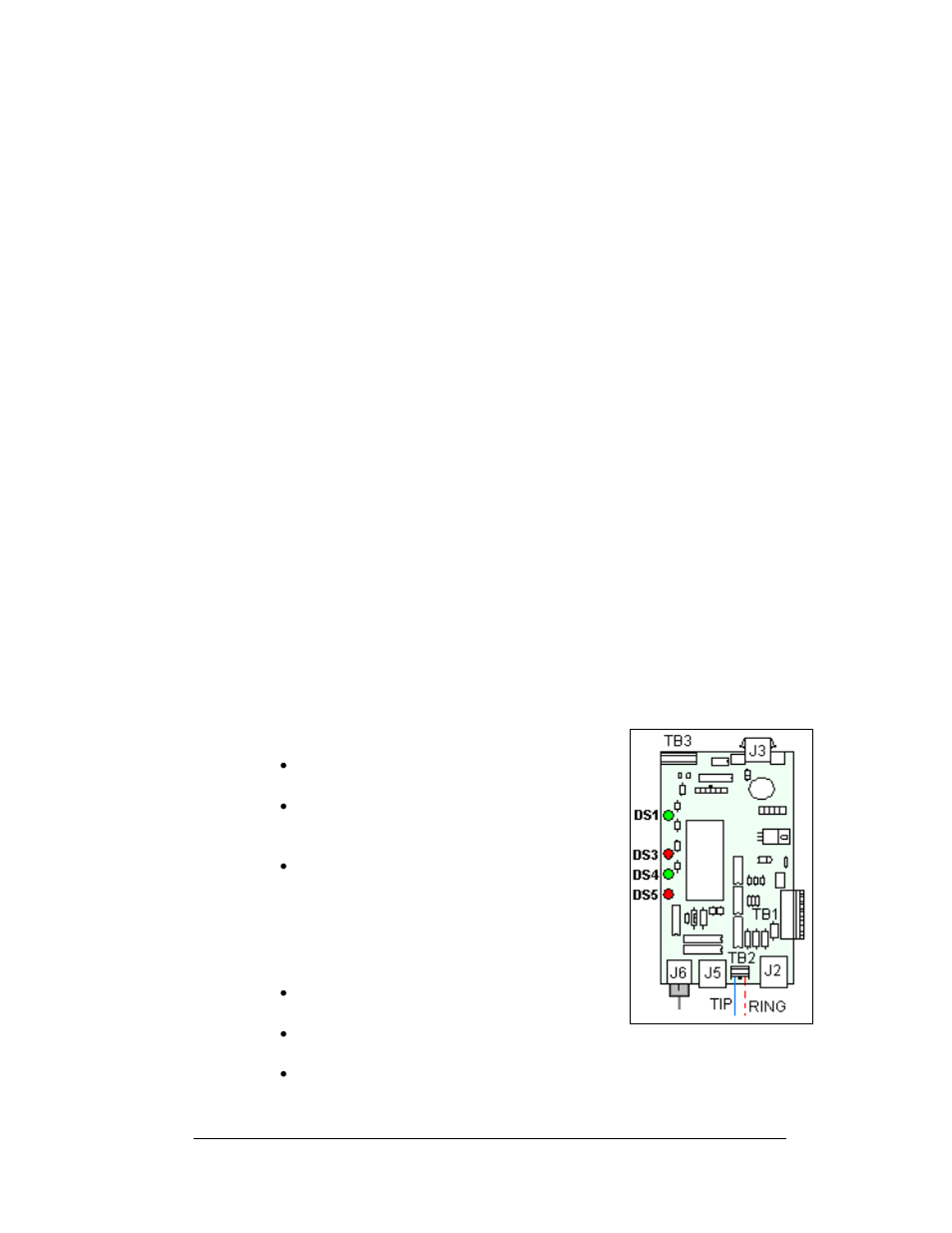 Replacing a modem, Leds, Input/output jacks | Replacing a modem -7, Figure 20: modem board -7 | Daktronics DF-1030 User Manual | Page 35 / 96