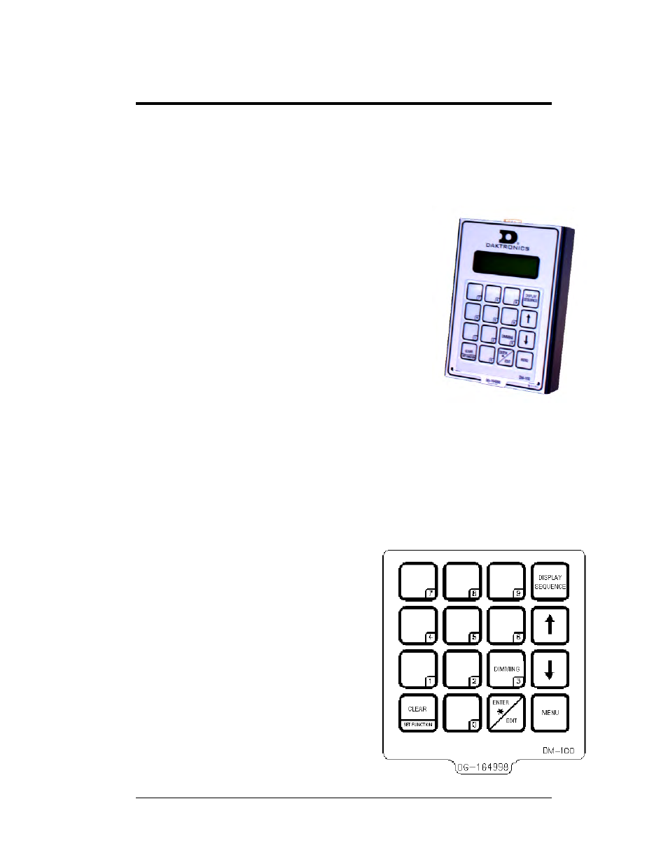 Rate display operation, Datamaster 100 overview, Datamaster insert and code | Section 5, Rate display operation -1, Datamaster 100 overview -1, Datamaster insert and code -1, Figure 22: datamaster 100 -1, Figure 23: datamaster 100 insert, ll2551 -1, 1 datamaster 100 overview | Daktronics DF-1030 User Manual | Page 45 / 96