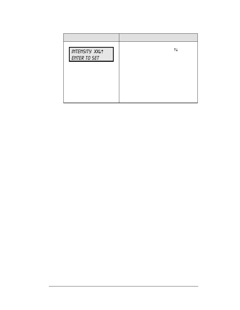 Display sequence, Display sequence -7, Intensity xx | Enter to set | Daktronics DF-1030 User Manual | Page 51 / 96