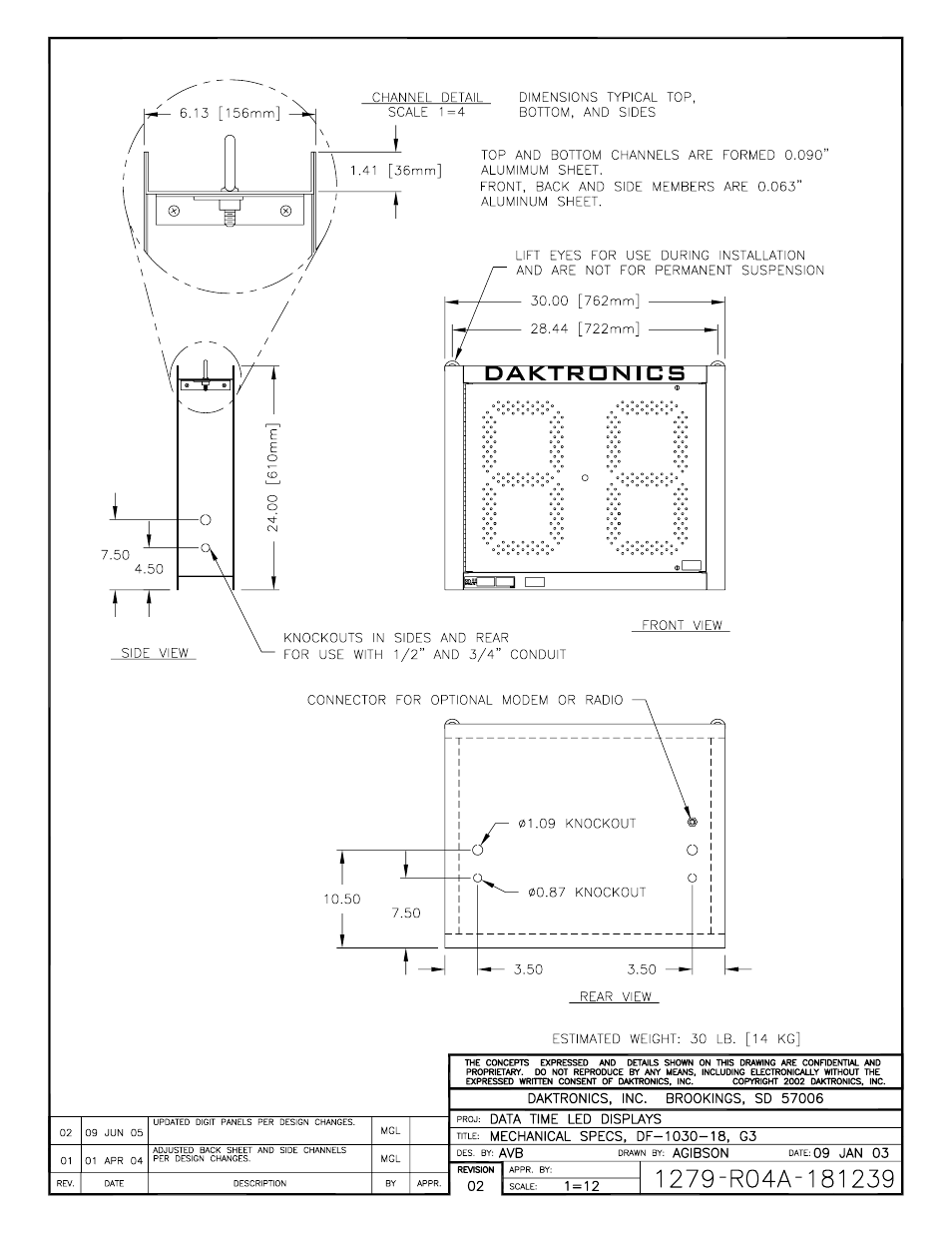 Daktronics DF-1030 User Manual | Page 72 / 96