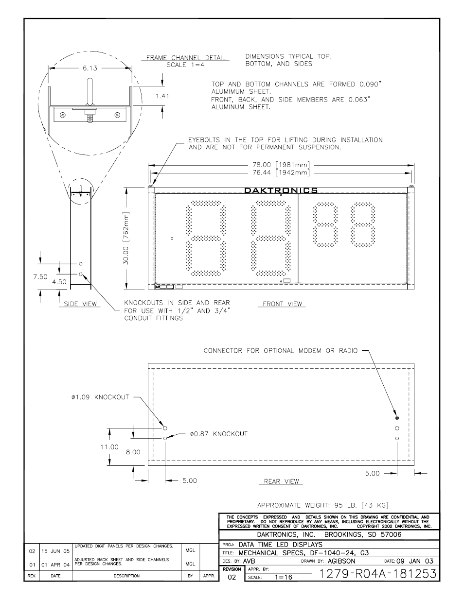 Daktronics DF-1030 User Manual | Page 80 / 96