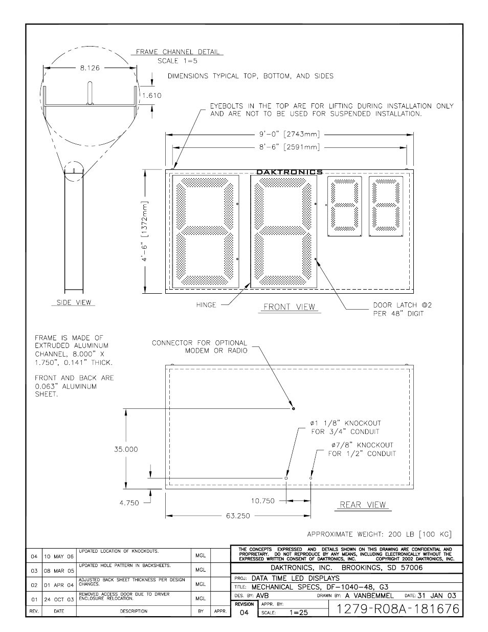 Daktronics DF-1030 User Manual | Page 84 / 96