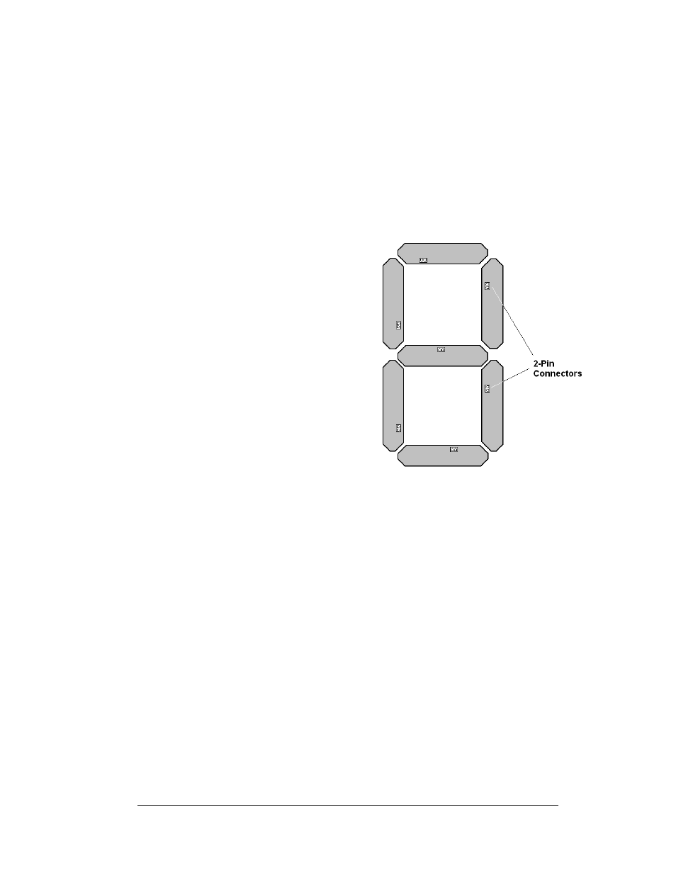 Replacing a digit segment, Replacing a digit segment -3, Figure 9: digit segments and connectors -3 | Daktronics DF-1060 User Manual | Page 25 / 71