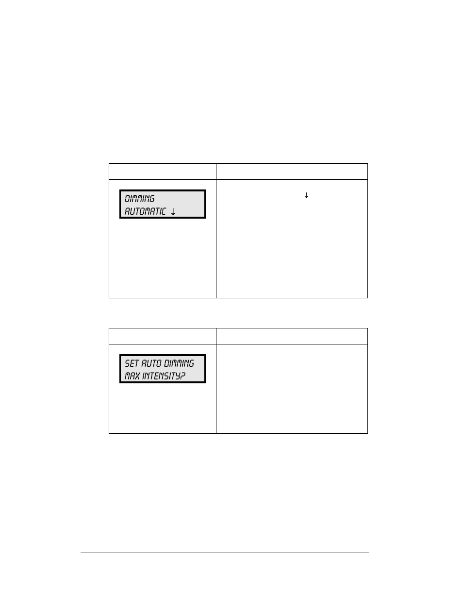 Dimming, Dimming -4, Dimming automatic | Set auto dimming max intensity | Daktronics DF-1060 User Manual | Page 42 / 71