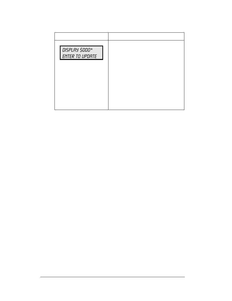 Display $dd0* enter to update | Daktronics DF-1060 User Manual | Page 46 / 71