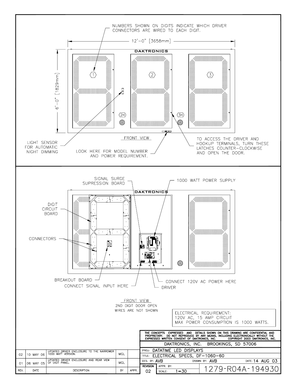 Daktronics DF-1060 User Manual | Page 59 / 71