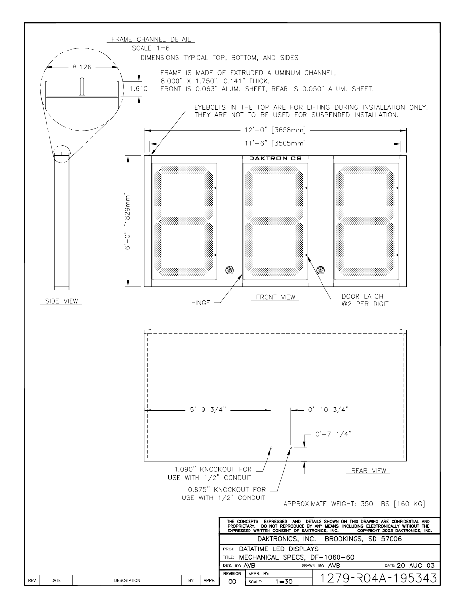 Daktronics DF-1060 User Manual | Page 61 / 71