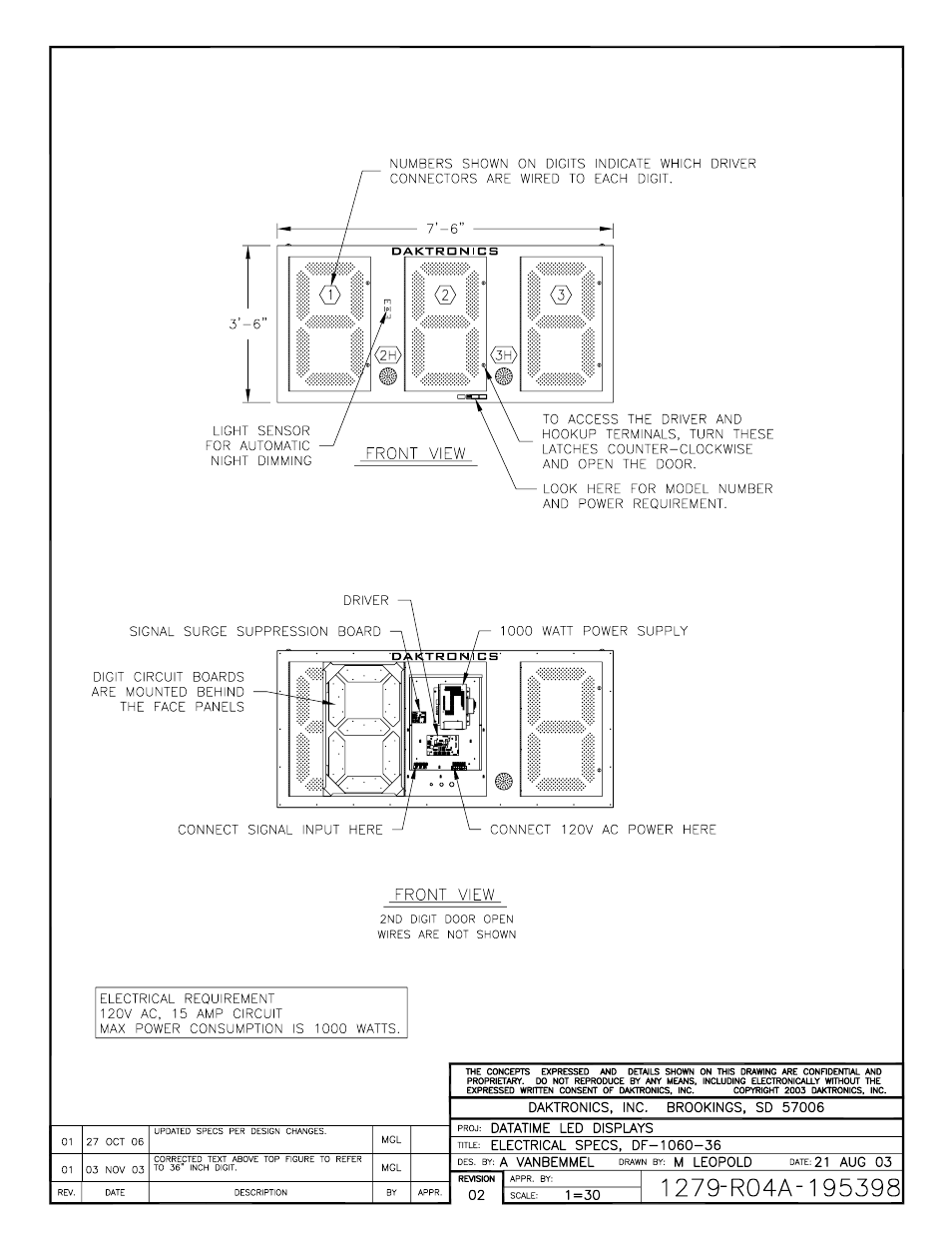 Daktronics DF-1060 User Manual | Page 63 / 71