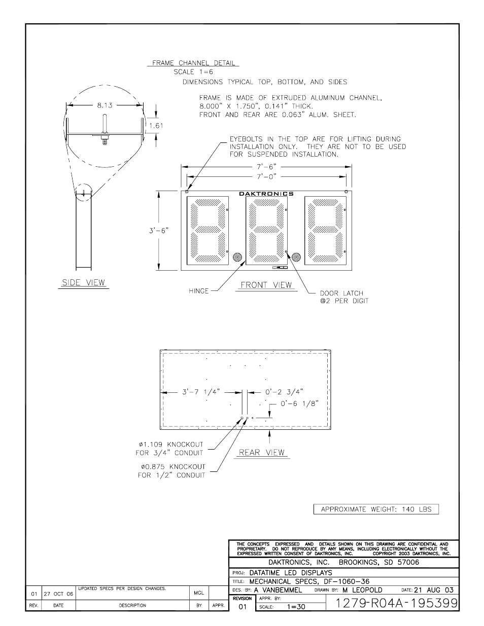 Daktronics DF-1060 User Manual | Page 64 / 71