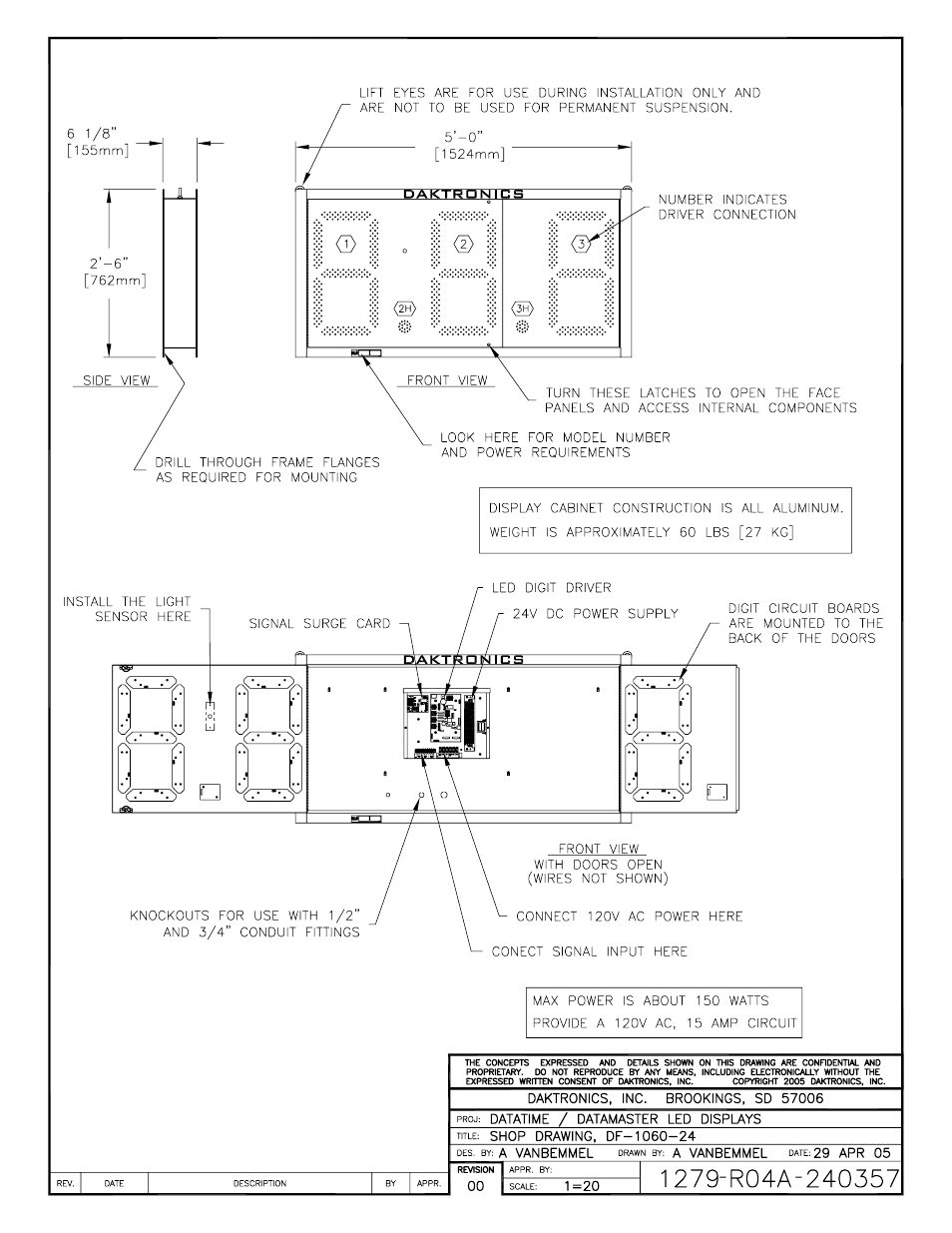 Daktronics DF-1060 User Manual | Page 66 / 71