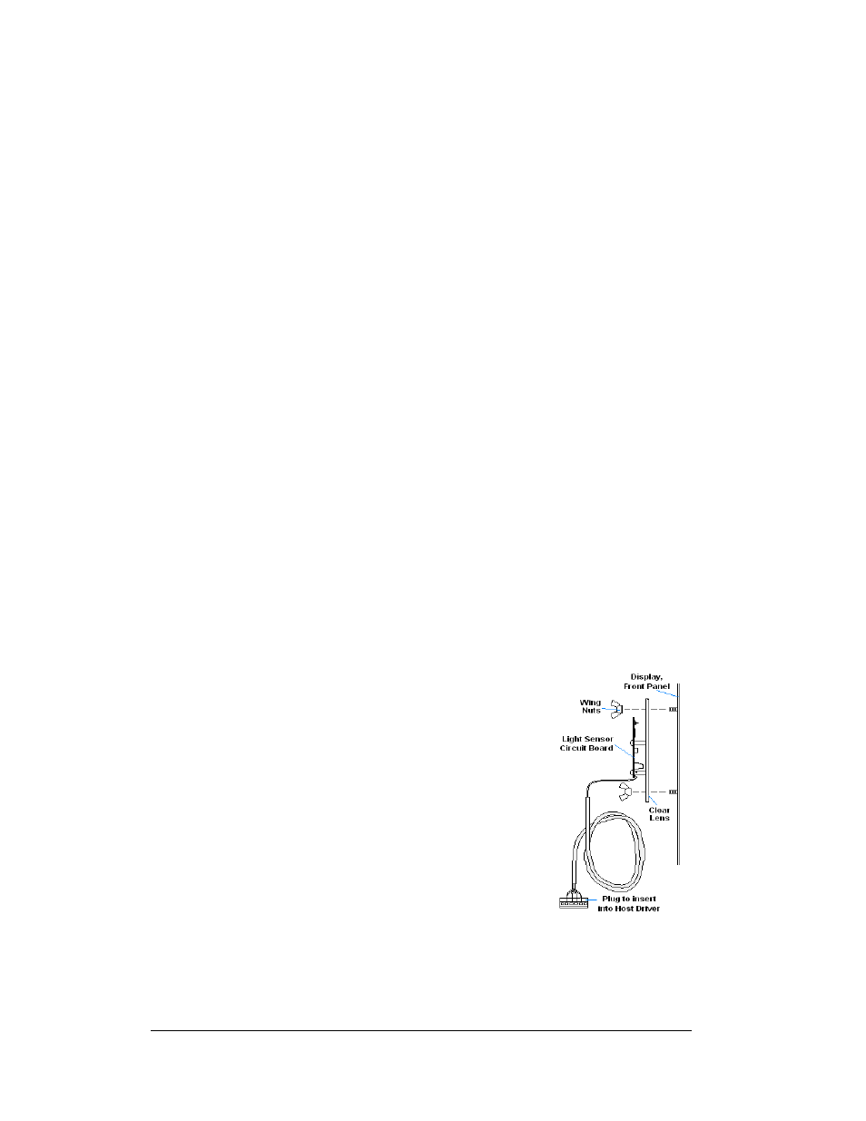 4 light sensor location | Daktronics DF-12xx User Manual | Page 40 / 101