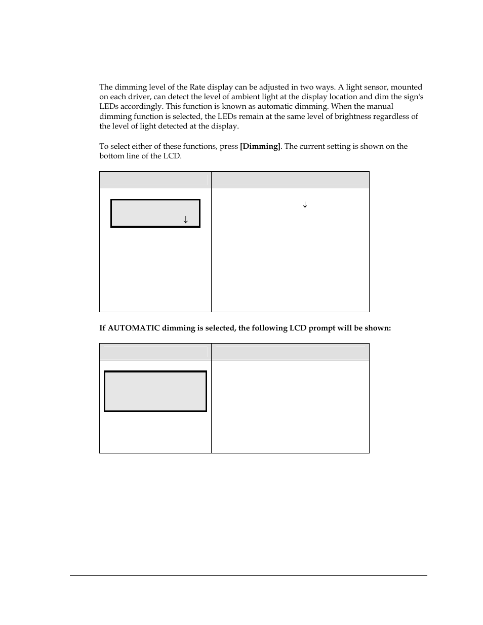 Dimming, Dimming automatic, Set auto dimming max intensity | Daktronics DF-2100 User Manual | Page 39 / 74