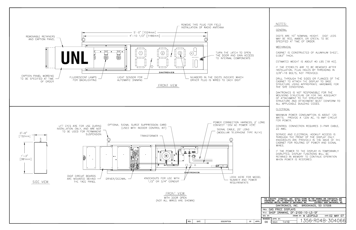 Ing b-304066 | Daktronics DF-2100 User Manual | Page 63 / 74