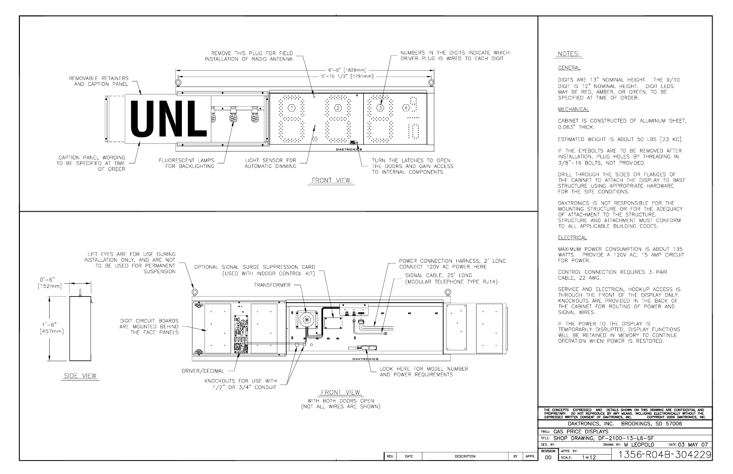 Ing b-304229 | Daktronics DF-2100 User Manual | Page 64 / 74