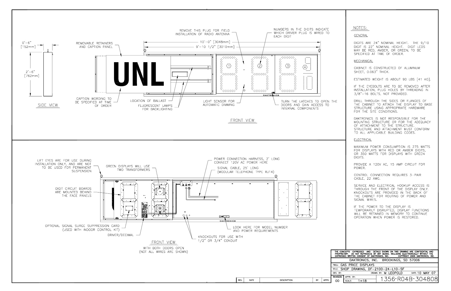 Ing b-304808 | Daktronics DF-2100 User Manual | Page 66 / 74