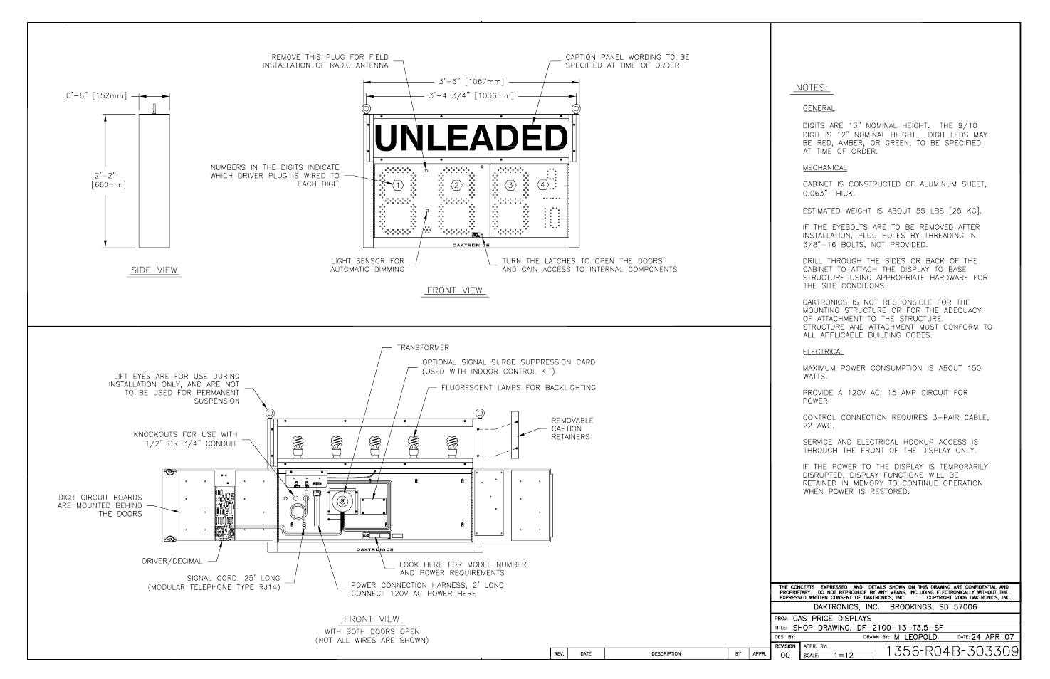 Ing b-303309 | Daktronics DF-2100 User Manual | Page 68 / 74