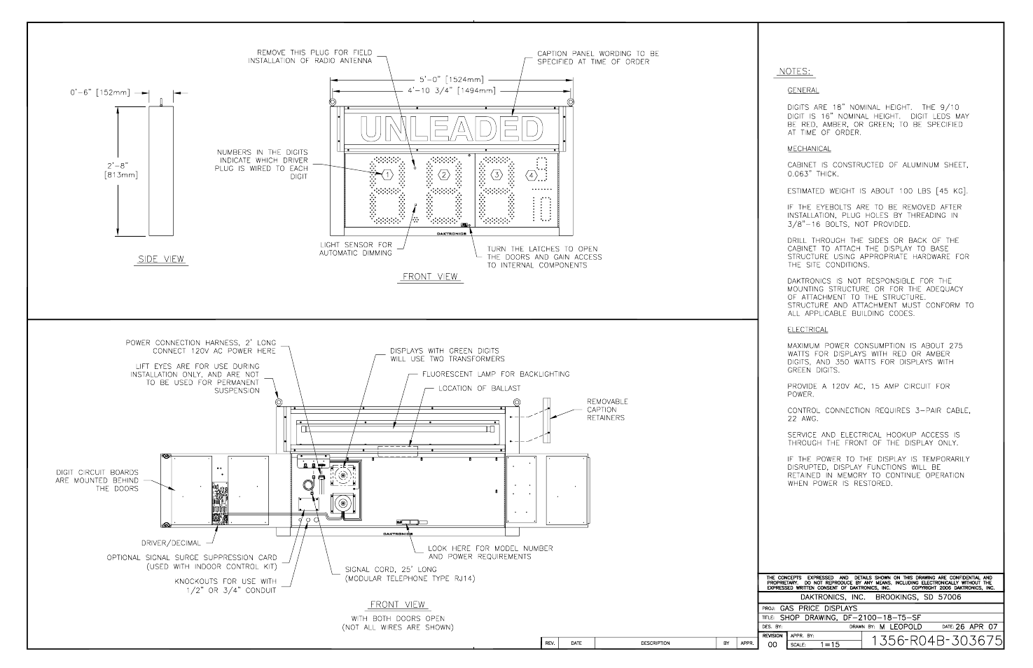 Ing b-303675 | Daktronics DF-2100 User Manual | Page 69 / 74