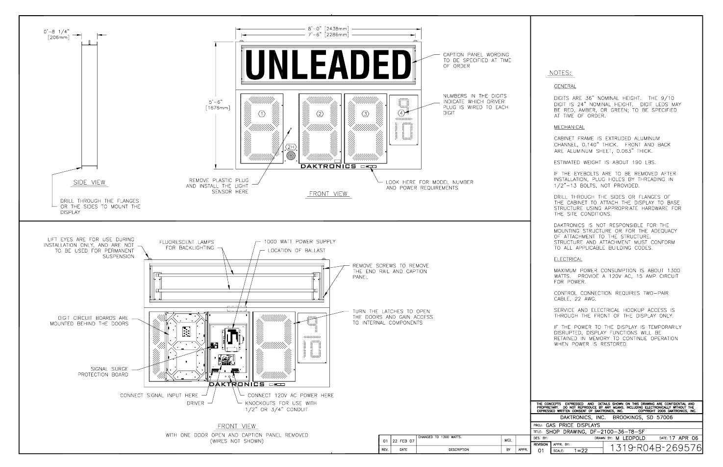 Ing b-269576 | Daktronics DF-2100 User Manual | Page 72 / 74