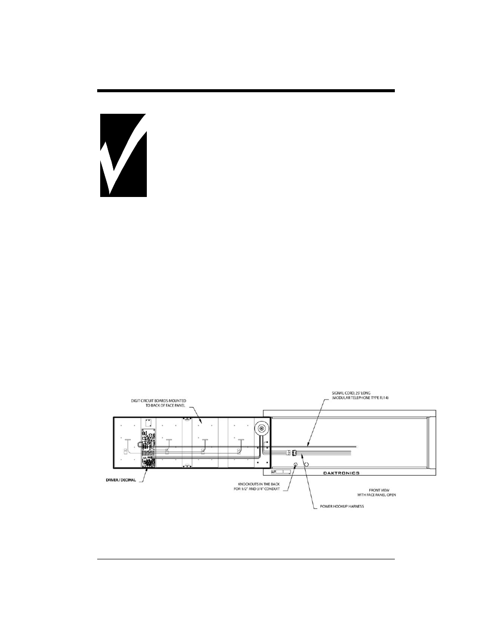 1 cabinet specifications, 2 component location and access | Daktronics DF-4000 User Manual | Page 19 / 71