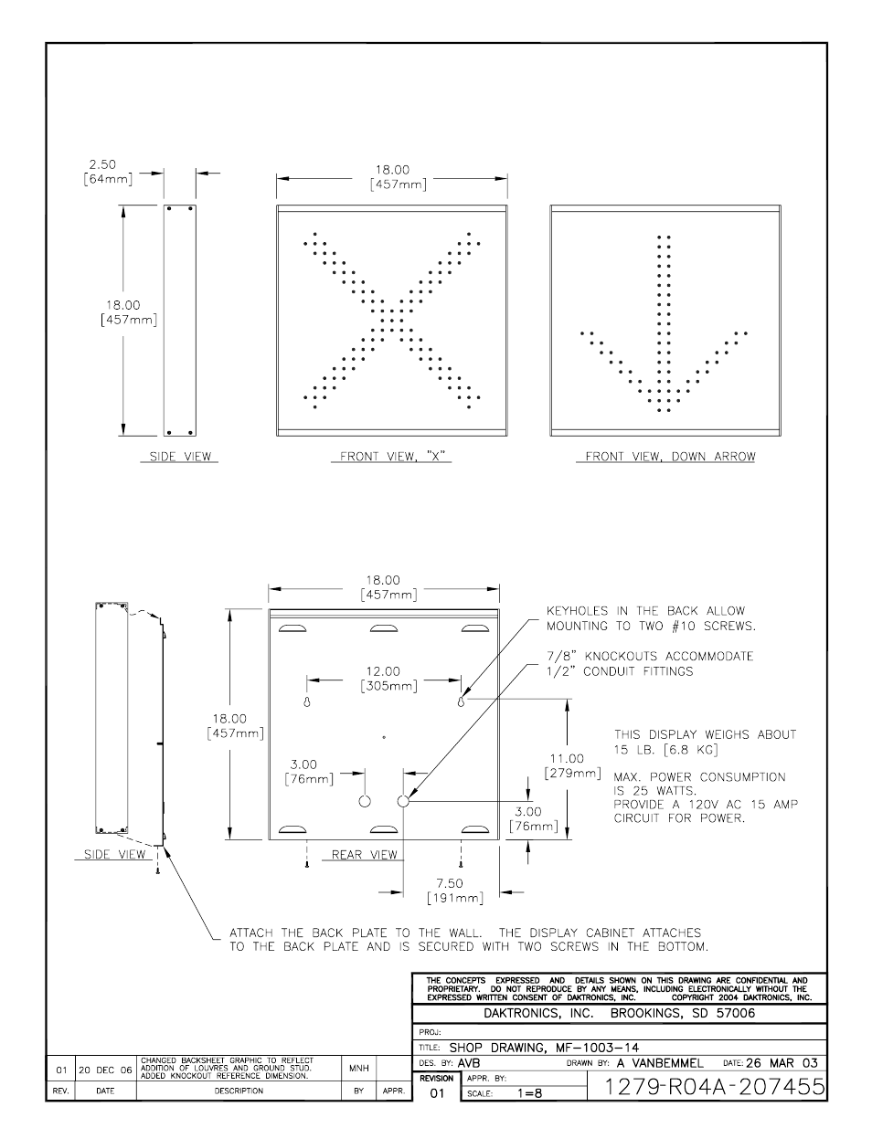 Daktronics MF-1000/1001/1002/1003/1004 User Manual | Page 29 / 35