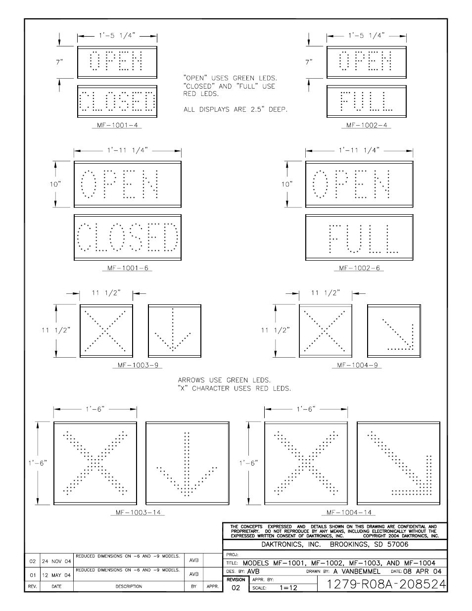 Daktronics MF-1000/1001/1002/1003/1004 User Manual | Page 32 / 35