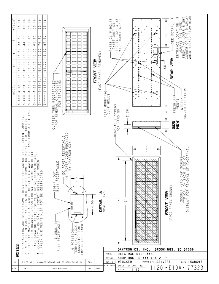 Drawing a-77323 | Daktronics S-100/S-200 User Manual | Page 63 / 71