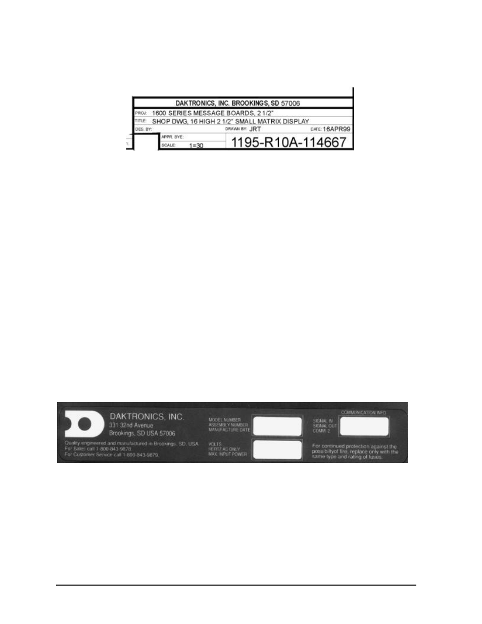 Daktronics S-100/S-200 User Manual | Page 8 / 71