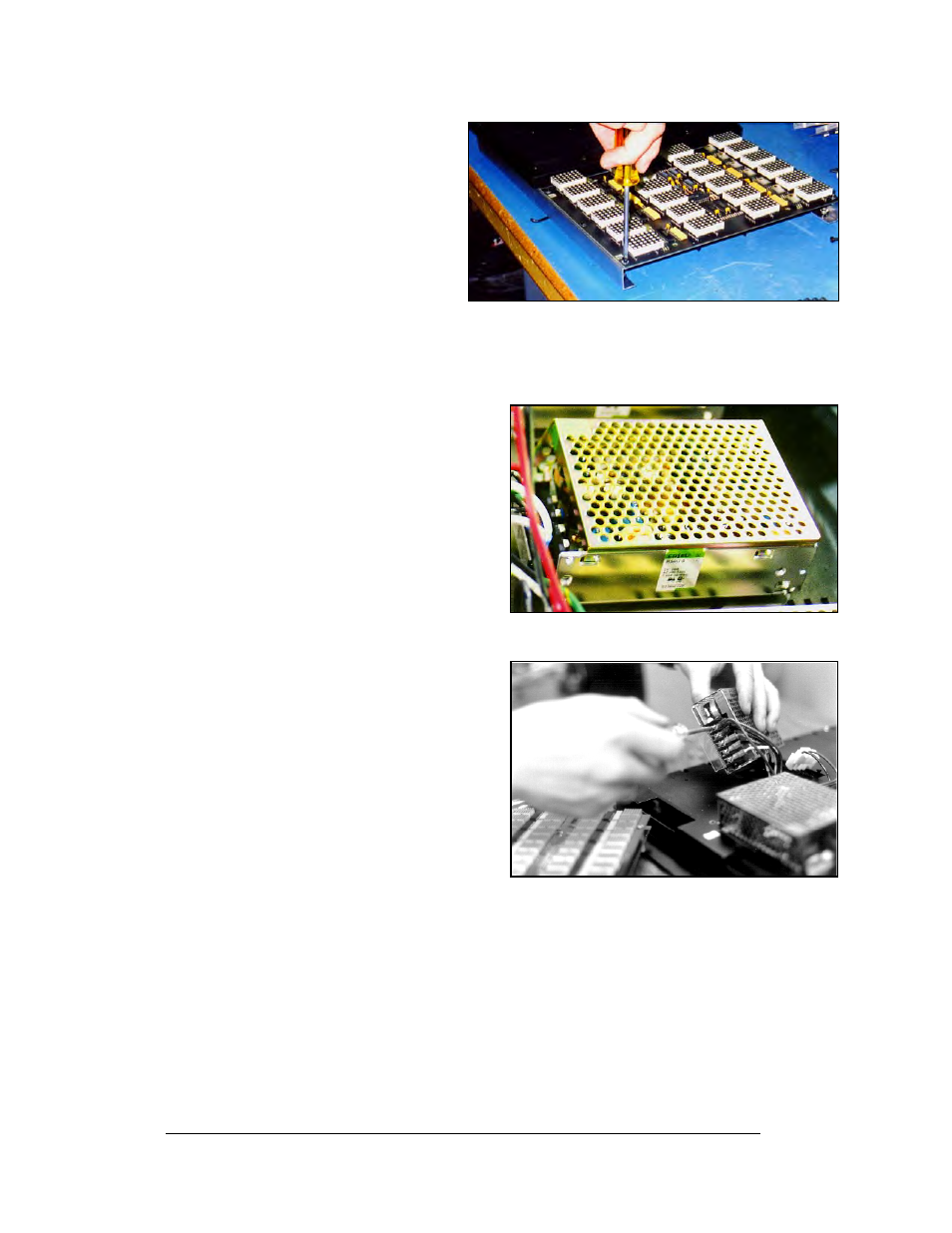 Power supply replacement, Power supply replacement -4, Figure 15: power supply -4 | Figure 16: power supply cable connections -4 | Daktronics CE-1010 User Manual | Page 22 / 68